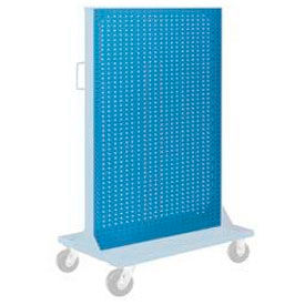Global Industrial B180281 Global Industrial™ Pegboard Panel For Portable Bin Cart, 36"W x 61"H, Blue image.