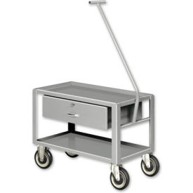 Pucel Enterprises SER-101-SW-GRAY Pucel™ Pull Cart w/Steel Casters, 1000 lb. Capacity, 28"L x 16"W x 20-1/2"H image.