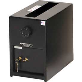 Perma-Vault PV-814-K Perma-Vault Depository Safe PV-814-K - Dual Custody Safe Deposit Lock, Small 8"W x 11-3/4"D x 13"H image.
