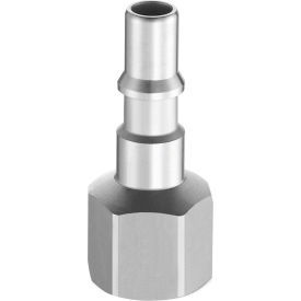 PREVOST CORP CRP 116203 Prevost Stainless Steel 1/2" Body Plug with ISO 6150 Profile & 1/2" FNPT Used with CSM Coupler image.