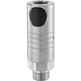 PREVOST CORP CSM 111253 Prevost Stainless Steel Safety Quick Release Coupling 1/2" Body w/ISO 6150 Profile & 1/2" MNPT image.