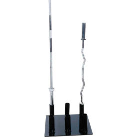 POWER SYSTEMS. 40420 Power Systems Olympic Bar Holder, 22"L x 18"W x 9"H, Black image.
