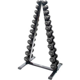 POWER SYSTEMS. 61788 Power Systems Vertical Dumbbell Rack, 28"L x 23"W x 50-1/2"H, Black image.