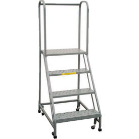 P.W. Platforms 2-Step Rolling Ladder , Perforated, 24