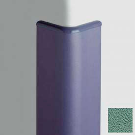 Pawling Corporation CG-30-4-377 Surface Mounted Corner Guard Bullnose 90°, 3 Wings, 4H W/Caps, Teal image.