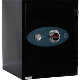Phoenix Safe Olympian Key & Combination Dual Control Fire Resistant Safe 1.3 cu ft, Black, Steel