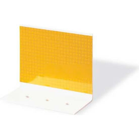 Pexco Llc 8002553165 Plastic Concrete Barrier Mount Reflector, 3" X 4", 2-Sided, Yellow image.
