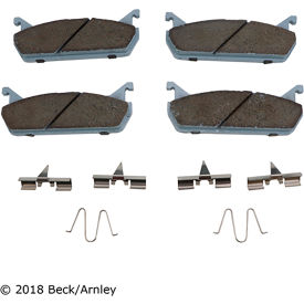 Premium Asm Pads W / Hardware - Beck Arnley 085-6389 Premium Asm Pads W / Hardware - Beck Arnley 085-6389