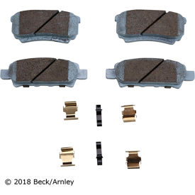 Premium Asm Pads W / Hardware - Beck Arnley 085-6848 Premium Asm Pads W / Hardware - Beck Arnley 085-6848