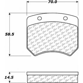 C-Tek Semi-Metallic Brake Pads with Shims, C-Tek 102.00050 C-Tek Semi-Metallic Brake Pads with Shims, C-Tek 102.00050
