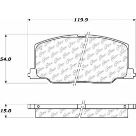 C-Tek Semi-Metallic Brake Pads with Shims, C-Tek 102.03560 C-Tek Semi-Metallic Brake Pads with Shims, C-Tek 102.03560