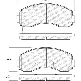 C-Tek Semi-Metallic Brake Pads with Shims, C-Tek 102.15130 C-Tek Semi-Metallic Brake Pads with Shims, C-Tek 102.15130