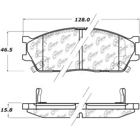 C-Tek Semi-Metallic Brake Pads with Shims, C-Tek 102.15150 C-Tek Semi-Metallic Brake Pads with Shims, C-Tek 102.15150