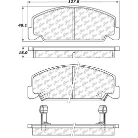 C-Tek Ceramic Brake Pads with Shims, C-Tek 103.02730 C-Tek Ceramic Brake Pads with Shims, C-Tek 103.02730