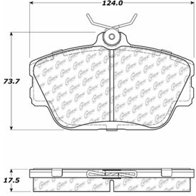 C-Tek Ceramic Brake Pads with Shims, C-Tek 103.05980 C-Tek Ceramic Brake Pads with Shims, C-Tek 103.05980