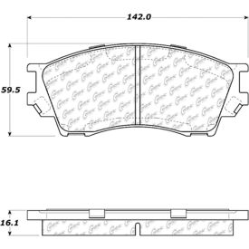 C-Tek Ceramic Brake Pads with Shims, C-Tek 103.06430 C-Tek Ceramic Brake Pads with Shims, C-Tek 103.06430