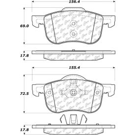 C-Tek Ceramic Brake Pads with Shims, C-Tek 103.07940 C-Tek Ceramic Brake Pads with Shims, C-Tek 103.07940