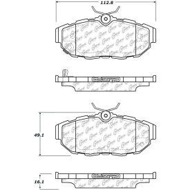 C-Tek Ceramic Brake Pads with Shims, C-Tek 103.14650 C-Tek Ceramic Brake Pads with Shims, C-Tek 103.14650
