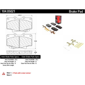 Posi Quiet Semi-Metallic Brake Pads with Hardware , Posi Quiet 104.05021 Posi Quiet Semi-Metallic Brake Pads with Hardware , Posi Quiet 104.05021