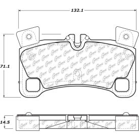 Posi Quiet Semi-Metallic Brake Pads with Hardware , Posi Quiet 104.13500 Posi Quiet Semi-Metallic Brake Pads with Hardware , Posi Quiet 104.13500