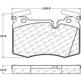 Posi Quiet Semi-Metallic Brake Pads , Posi Quiet 104.14030 Posi Quiet Semi-Metallic Brake Pads , Posi Quiet 104.14030