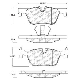 Posi Quiet Semi-Metallic Brake Pads with Hardware , Posi Quiet 104.16130 Posi Quiet Semi-Metallic Brake Pads with Hardware , Posi Quiet 104.16130