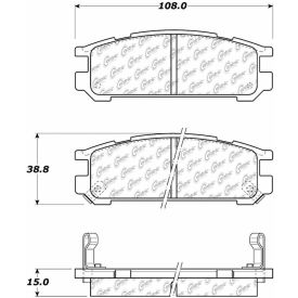 Posi Quiet Ceramic Brake Pads with Shims and Hardware , Posi Quiet 105.04710 Posi Quiet Ceramic Brake Pads with Shims and Hardware , Posi Quiet 105.04710