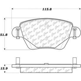 Posi Quiet Ceramic Brake Pads with Shims , Posi Quiet 105.09110 Posi Quiet Ceramic Brake Pads with Shims , Posi Quiet 105.09110