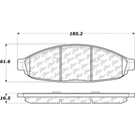 Posi Quiet Ceramic Brake Pads with Shims and Hardware , Posi Quiet 105.09970 Posi Quiet Ceramic Brake Pads with Shims and Hardware , Posi Quiet 105.09970