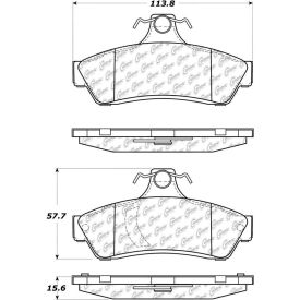 Posi Quiet Ceramic Brake Pads with Shims , Posi Quiet 105.10481 Posi Quiet Ceramic Brake Pads with Shims , Posi Quiet 105.10481