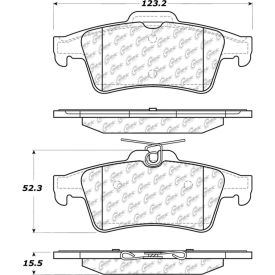 Posi Quiet Ceramic Brake Pads with Shims and Hardware , Posi Quiet 105.10950 Posi Quiet Ceramic Brake Pads with Shims and Hardware , Posi Quiet 105.10950