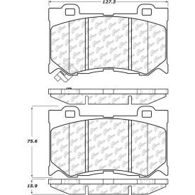 Posi Quiet Ceramic Brake Pads with Shims and Hardware , Posi Quiet 105.13460 Posi Quiet Ceramic Brake Pads with Shims and Hardware , Posi Quiet 105.13460
