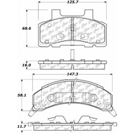 Posi Quiet Extended Wear Brake Pads with Shims and Hardware , Posi Quiet 106.02150 Posi Quiet Extended Wear Brake Pads with Shims and Hardware , Posi Quiet 106.02150