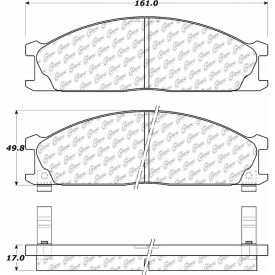 Posi Quiet Extended Wear Brake Pads with Shims and Hardware , Posi Quiet 106.03330