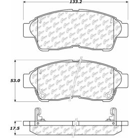 Posi Quiet Extended Wear Brake Pads with Shims and Hardware , Posi Quiet 106.05620