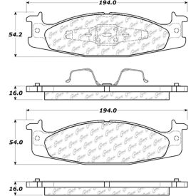 Posi Quiet Extended Wear Brake Pads with Shims and Hardware , Posi Quiet 106.06320