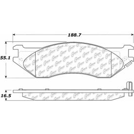 Posi Quiet Extended Wear Brake Pads with Shims and Hardware , Posi Quiet 106.07020