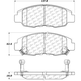 Posi Quiet Extended Wear Brake Pads with Shims and Hardware , Posi Quiet 106.07640
