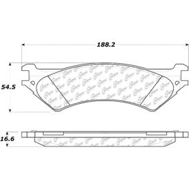 Posi Quiet Extended Wear Brake Pads with Shims and Hardware , Posi Quiet 106.08020