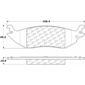 Posi Quiet Extended Wear Brake Pads with Shims and Hardware , Posi Quiet 106.10460