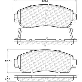 Posi Quiet Extended Wear Brake Pads with Shims and Hardware , Posi Quiet 106.10890