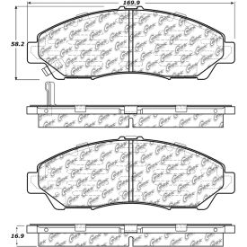 Posi Quiet Extended Wear Brake Pads with Shims and Hardware , Posi Quiet 106.13780 Posi Quiet Extended Wear Brake Pads with Shims and Hardware , Posi Quiet 106.13780