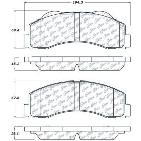 Posi Quiet Extended Wear Brake Pads with Shims and Hardware , Posi Quiet 106.14140 Posi Quiet Extended Wear Brake Pads with Shims and Hardware , Posi Quiet 106.14140