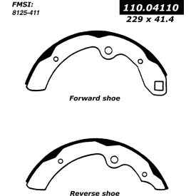 Centric Premium Brake Shoes, Centric Parts 111.04110