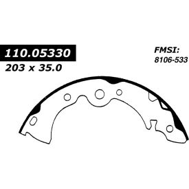 Centric Premium Brake Shoes, Centric Parts 111.05330 Centric Premium Brake Shoes, Centric Parts 111.05330