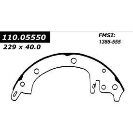 Centric Premium Brake Shoes, Centric Parts 111.05550 Centric Premium Brake Shoes, Centric Parts 111.05550