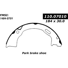 Centric Premium Parking Brake Shoes, Centric Parts 111.07010