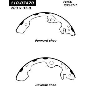 Centric Premium Brake Shoes, Centric Parts 111.07470