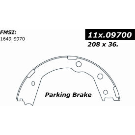 Centric Premium Parking Brake Shoes, Centric Parts 111.09700 Centric Premium Parking Brake Shoes, Centric Parts 111.09700