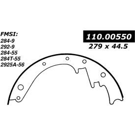Centric Heavy Duty Brake Shoes, Centric Parts 112.00550